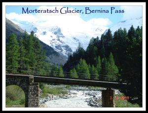 Morteratsch Glacier, Bernina Pass, Engadin, the Grisons