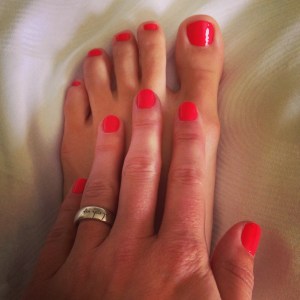 My very first manicure / pedicure... what I missed out on all this time!!