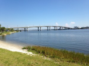 Bridge from mainland to Daytona Beach Peninsula