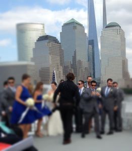 NY style wedding - blurred for protection of personality rights.