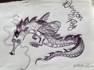 Dragonfly... in my head - as the word suggests - a mixture between dragon and fly...