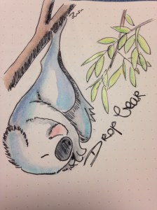 A drop shaped and rather tame version of the infamous Australian drop bear.