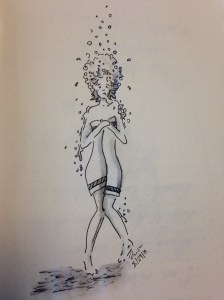 Towel wrapped soapy mess I was...