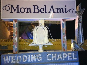 Wedding Chapel neon sign.