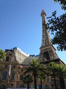 Paris by day. Paris, Las Vegas, of course.