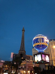 Paris by night. Paris in Las Vegas, that is.
