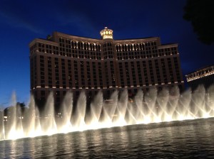 Beautiful Bellagio water and light show.