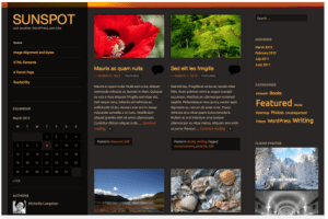 My former theme, Sunspot.