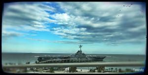 The famous USS Lexington - it's huge!